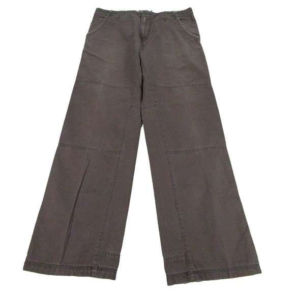 Prana Double‎ Knee Pants Mens 34x31 Brown Hiking Climbing Work Rugged Wide Leg - Picture 1 of 15